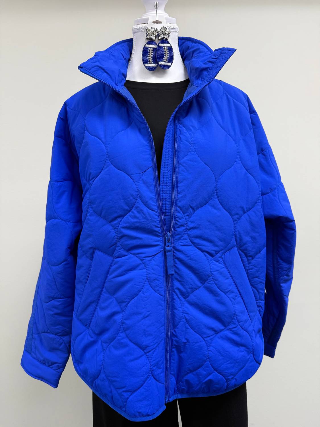 Tribal - Lightweight Drop Shoulder Quilted Puffer Jacket
