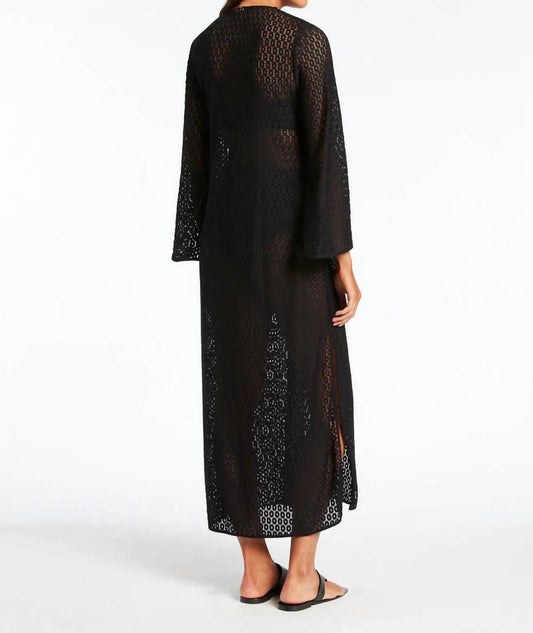 Jets - Women's Stretch Lace Maxi Kaftan