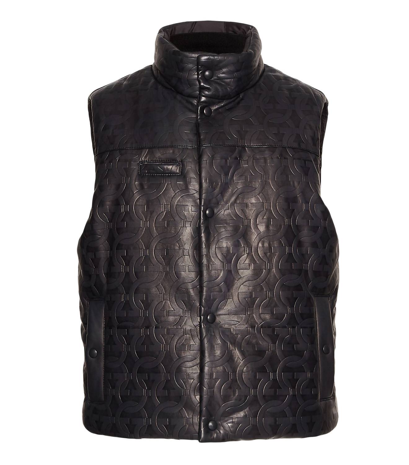Salvatore Ferragamo - Men's Gancini Napa Leather Vest