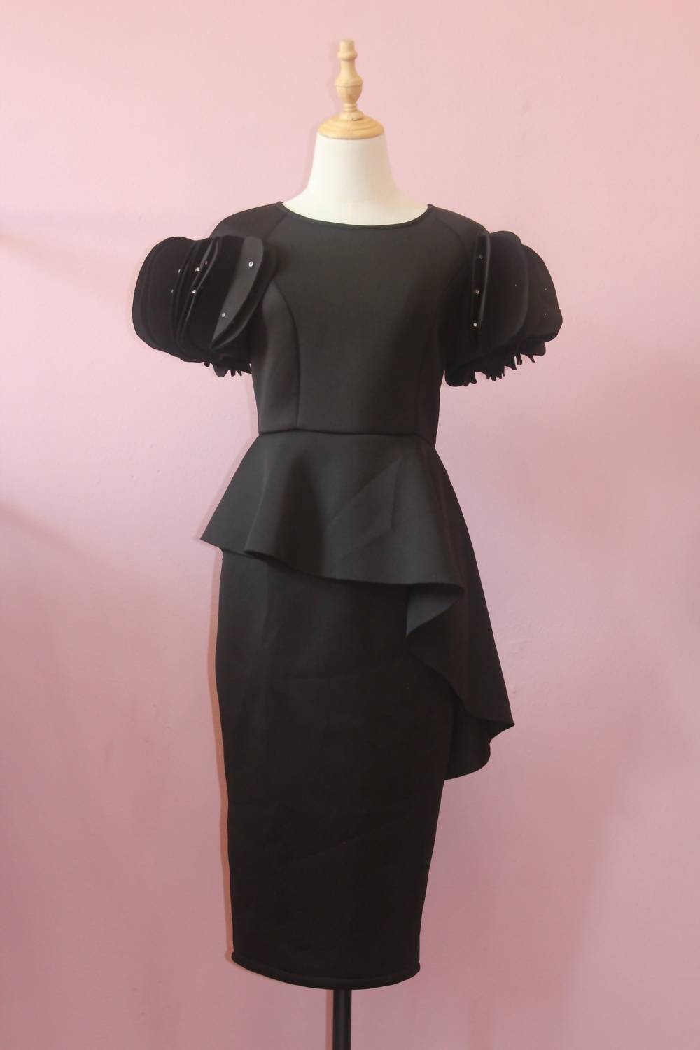 TANTRA Women's Ruffle Rhinestones Dress in black - women's dress