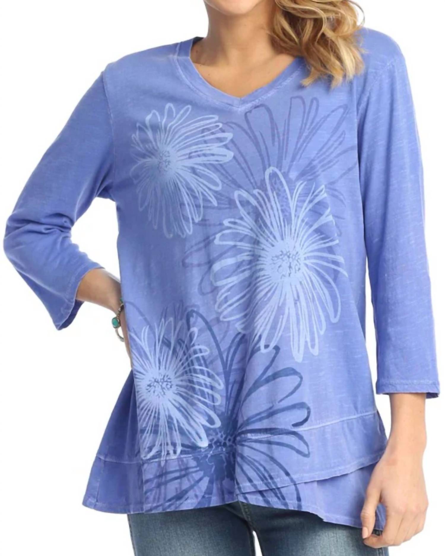 Jess & Jane - Friends Pigment Dyed Cotton Top