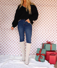 Klesis - Ayla Contrast V-Neck Sweater
