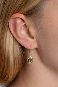 Page Sargisson - 18k Gold Bezel Hook Earrings
