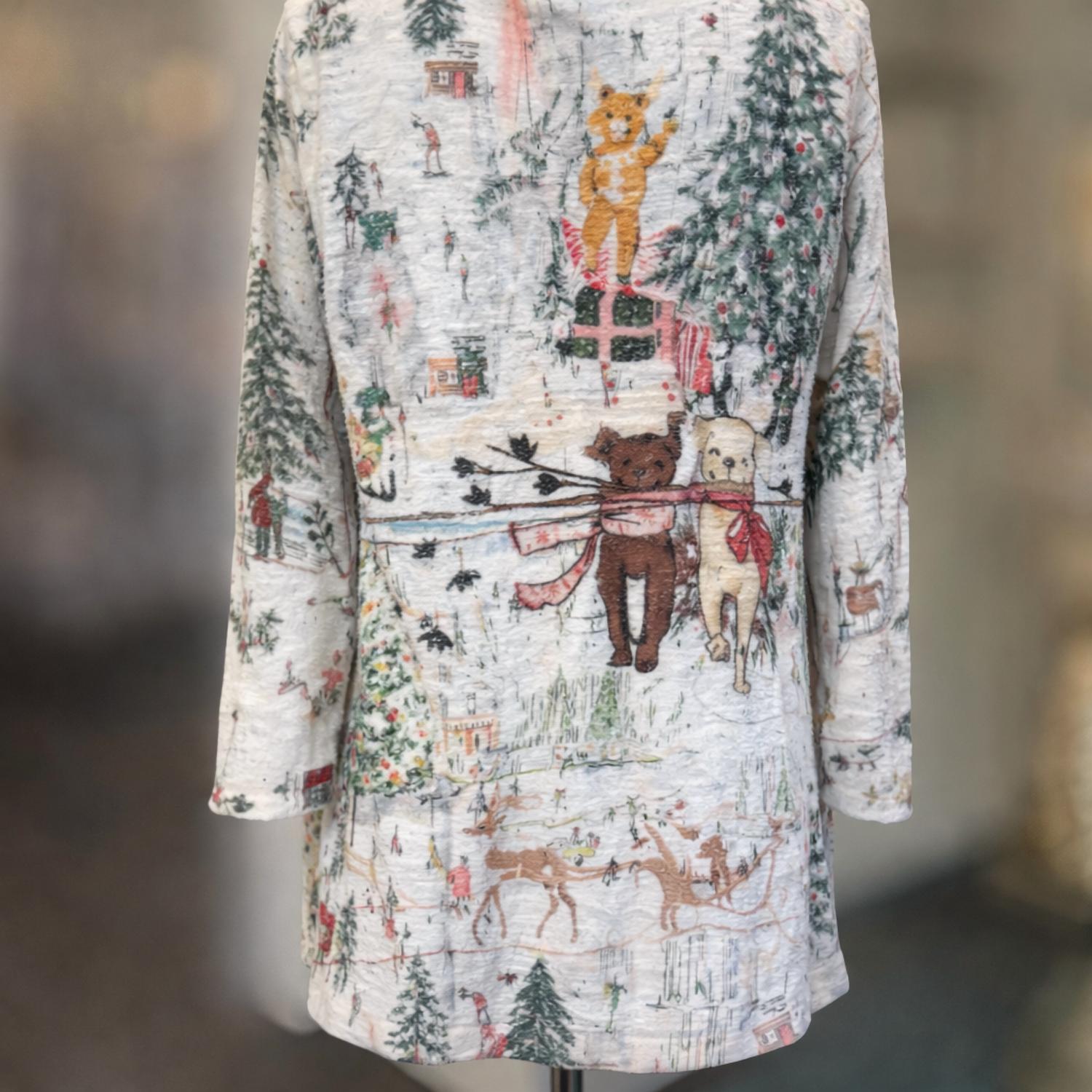 Inoah Women's Holiday Joy Sweater - women's sweater - detail view
