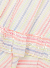 Billieblush - Girls Striped Sleeveless Dress