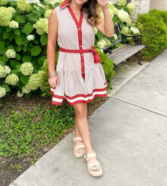 Entro - Striped Mini Dress