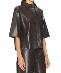 Citizens Of Humanity - Frances Cropped Cape Button Up Top
