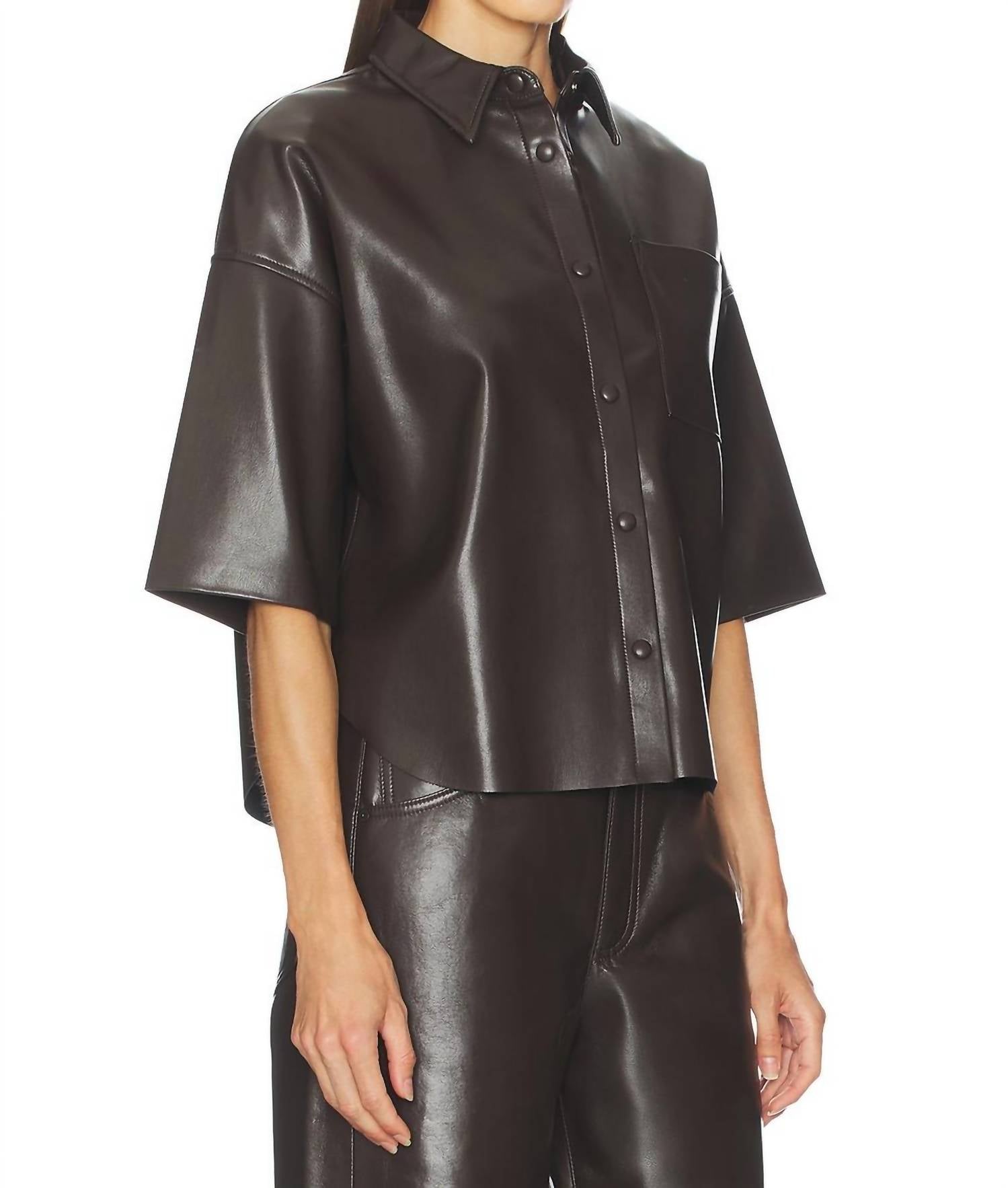 Citizens Of Humanity - Frances Cropped Cape Button Up Top