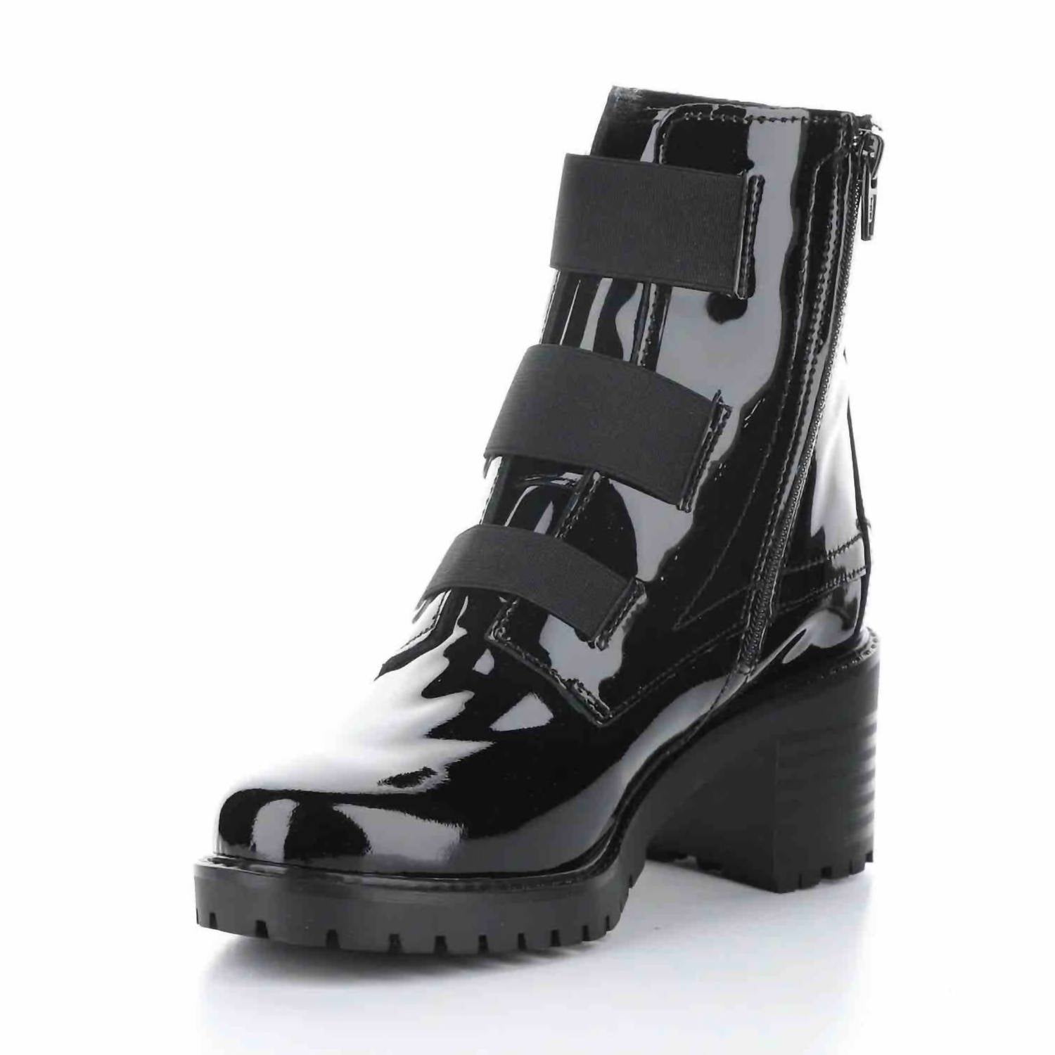 Bos. & Co. Women's Indie Waterproof Boots in black patent - women's shoe