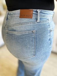 Judy Blue - Women's High Waist Front Yoke Retro Wide Leg Jeans