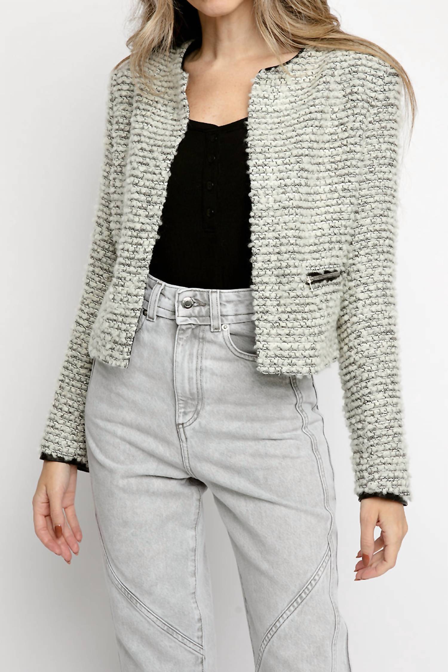 Iro - Ledisi Crop Long Sleeve Jacket