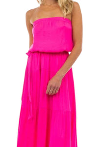 Naked Zebra - Maxi Tiered Tube Dress