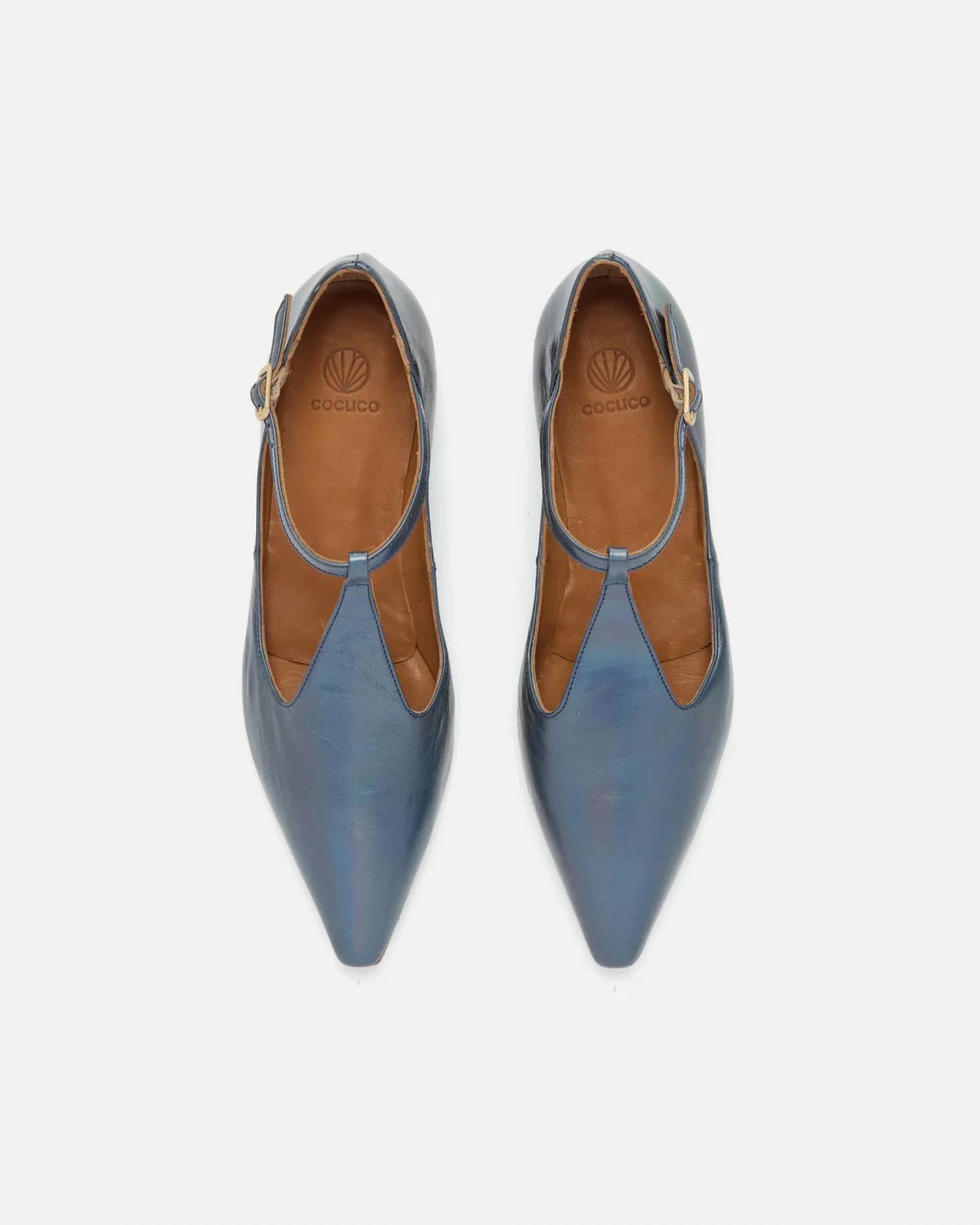 Coclico - Women's Celeste T-strap Flat Shoes