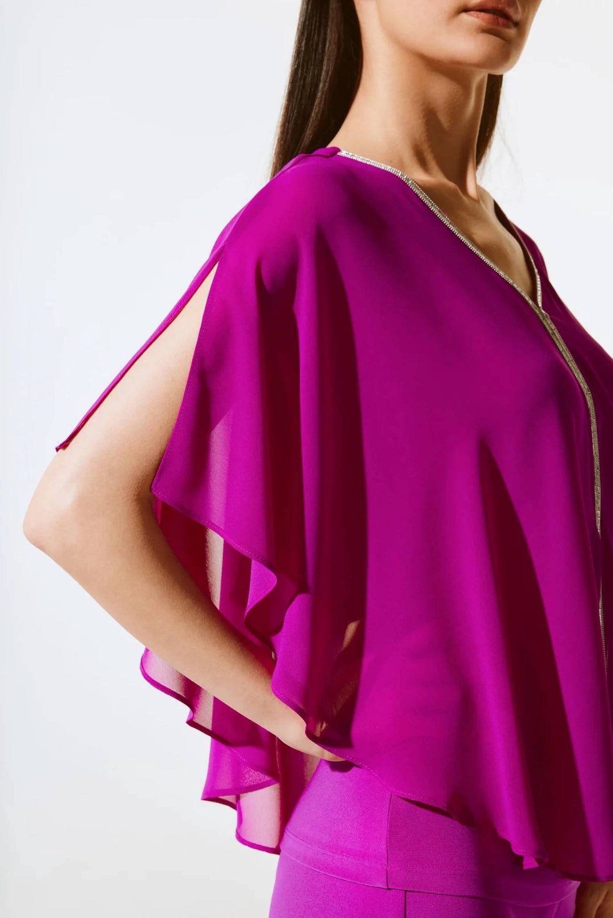 Joseph Ribkoff - Chiffon Poncho Top