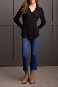 Tribal - Button Down Knit Top