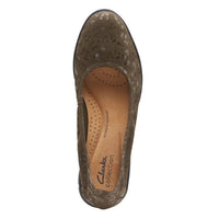 Clarks Women's Jenette Ease Ballet Flat in olive interest - women's flats - view 6