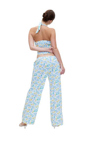 Frankies Bikinis - COTTAGE POPLIN HALTER TOP