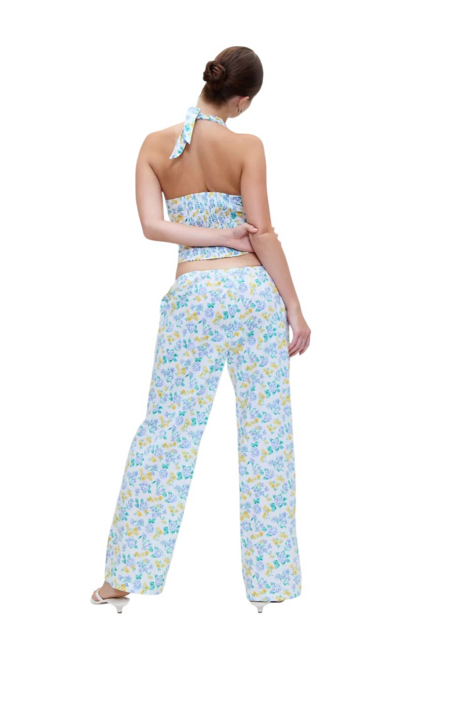Frankies Bikinis - COTTAGE POPLIN HALTER TOP