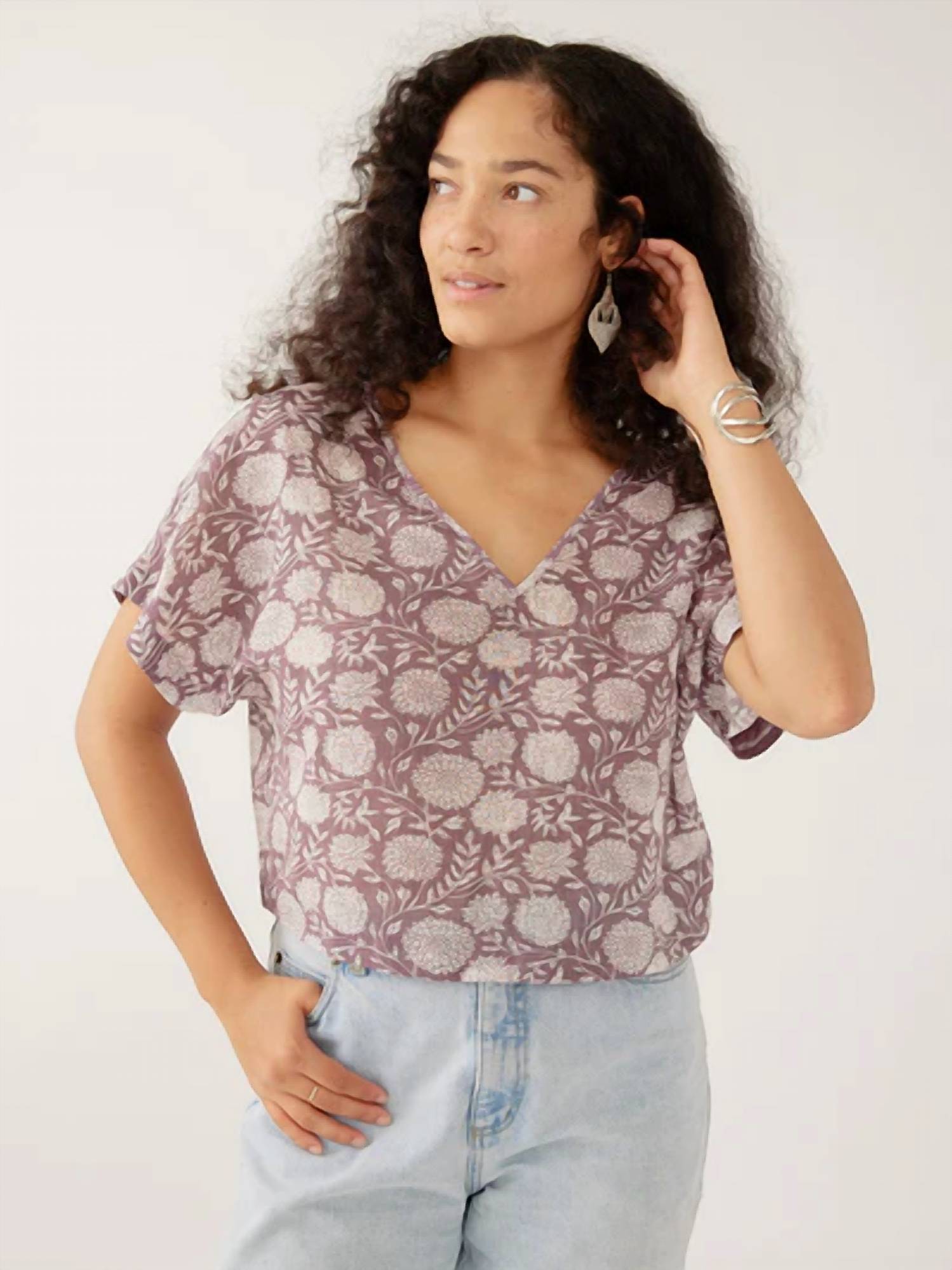 Mata Traders - Riley V-neck Dolman Top