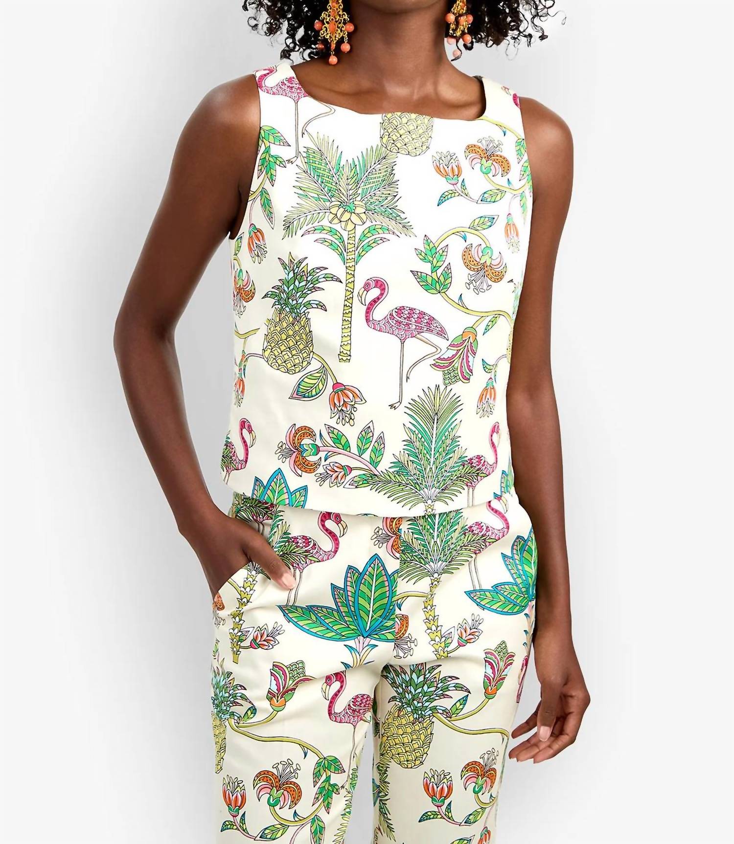 Trina Turk - Venya Square Neck Top