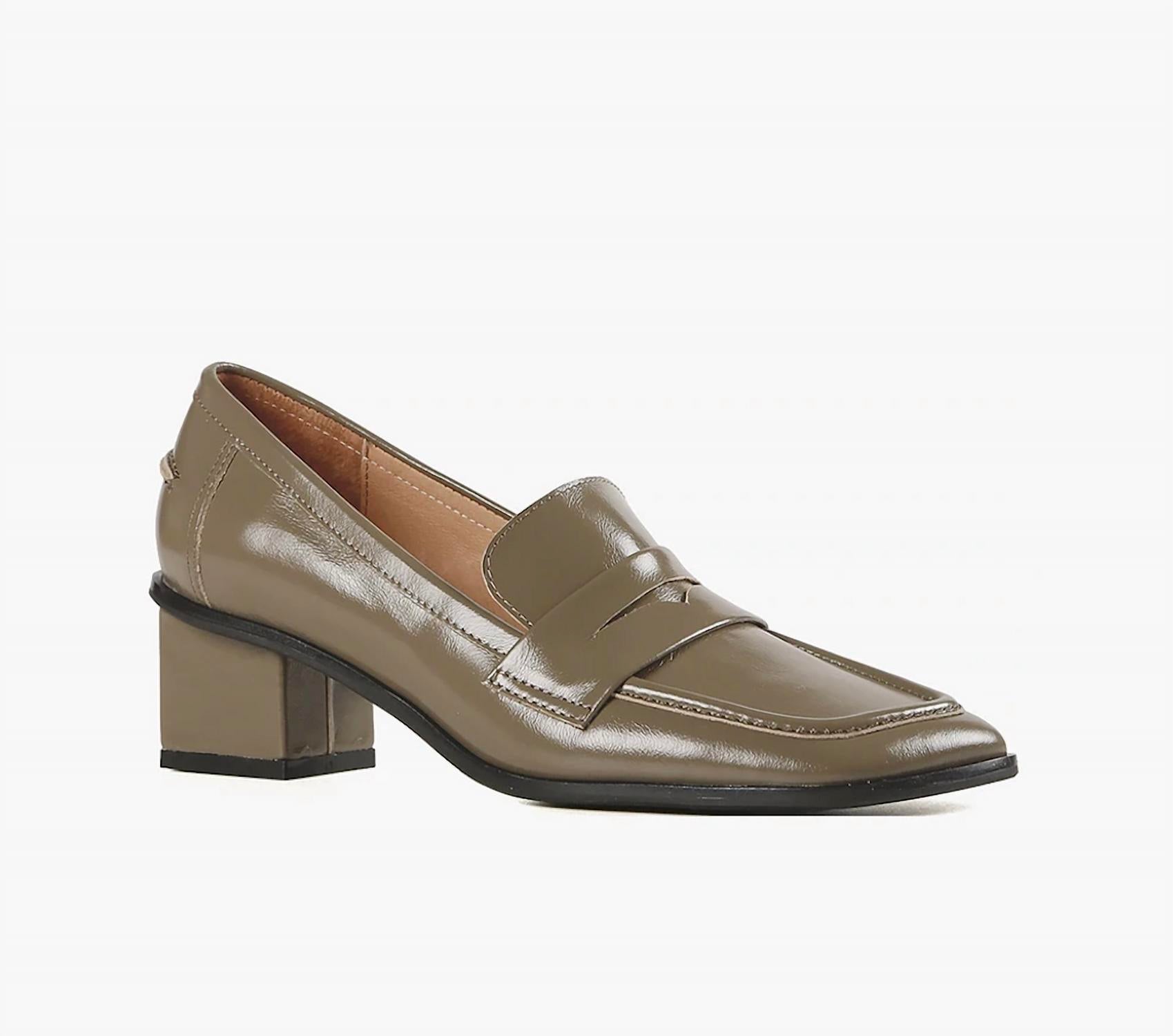 ALL BLACK Women's Princess Angle Loafer in khaki - women's flats
