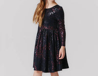 Pink Chicken - Girls Lamé Steph Dress