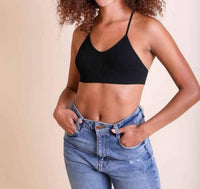 Leto - Zahra Tattoo Mesh Racerback Bralette