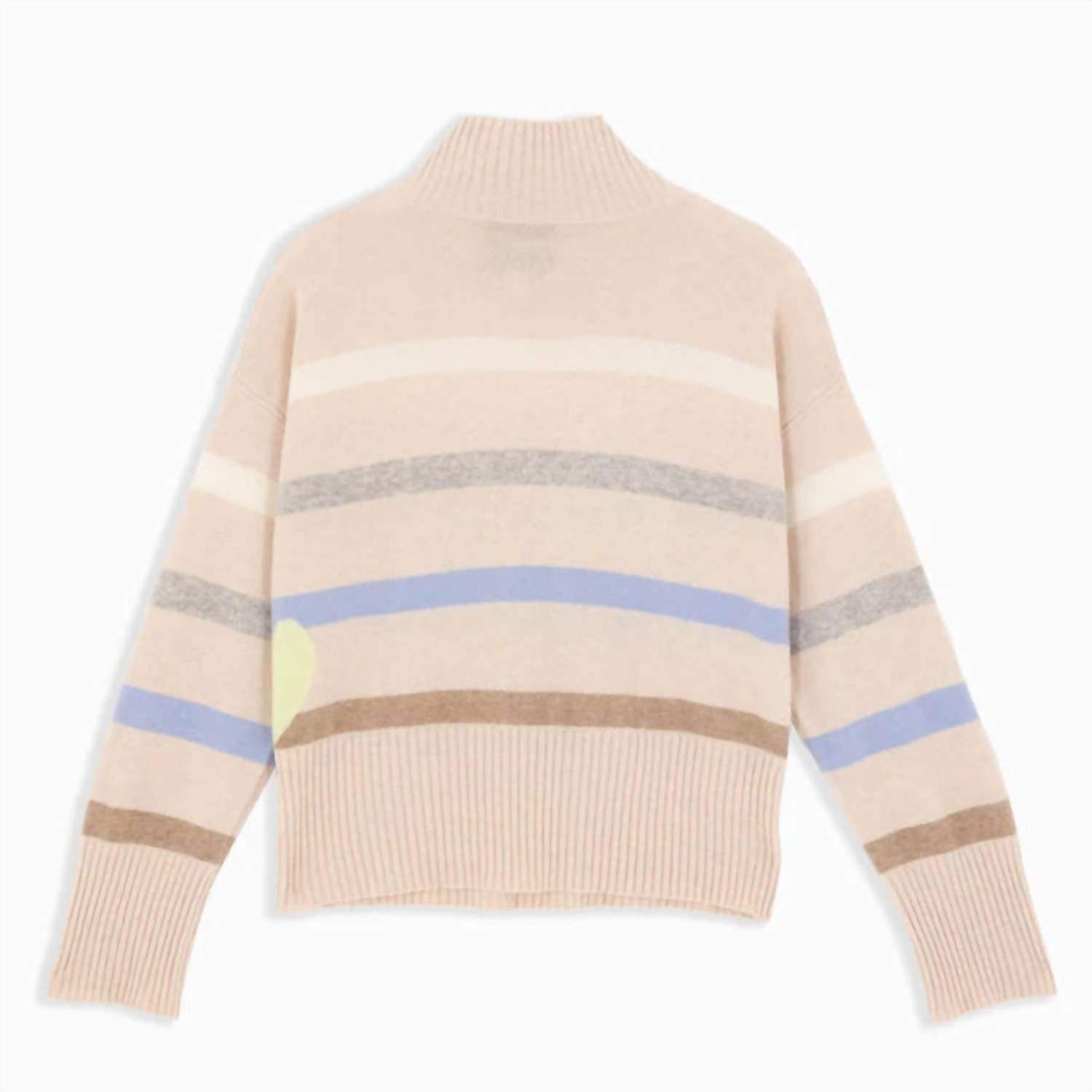 Kerri Rosenthal - Marlow Mock Neck Stripe Sweater