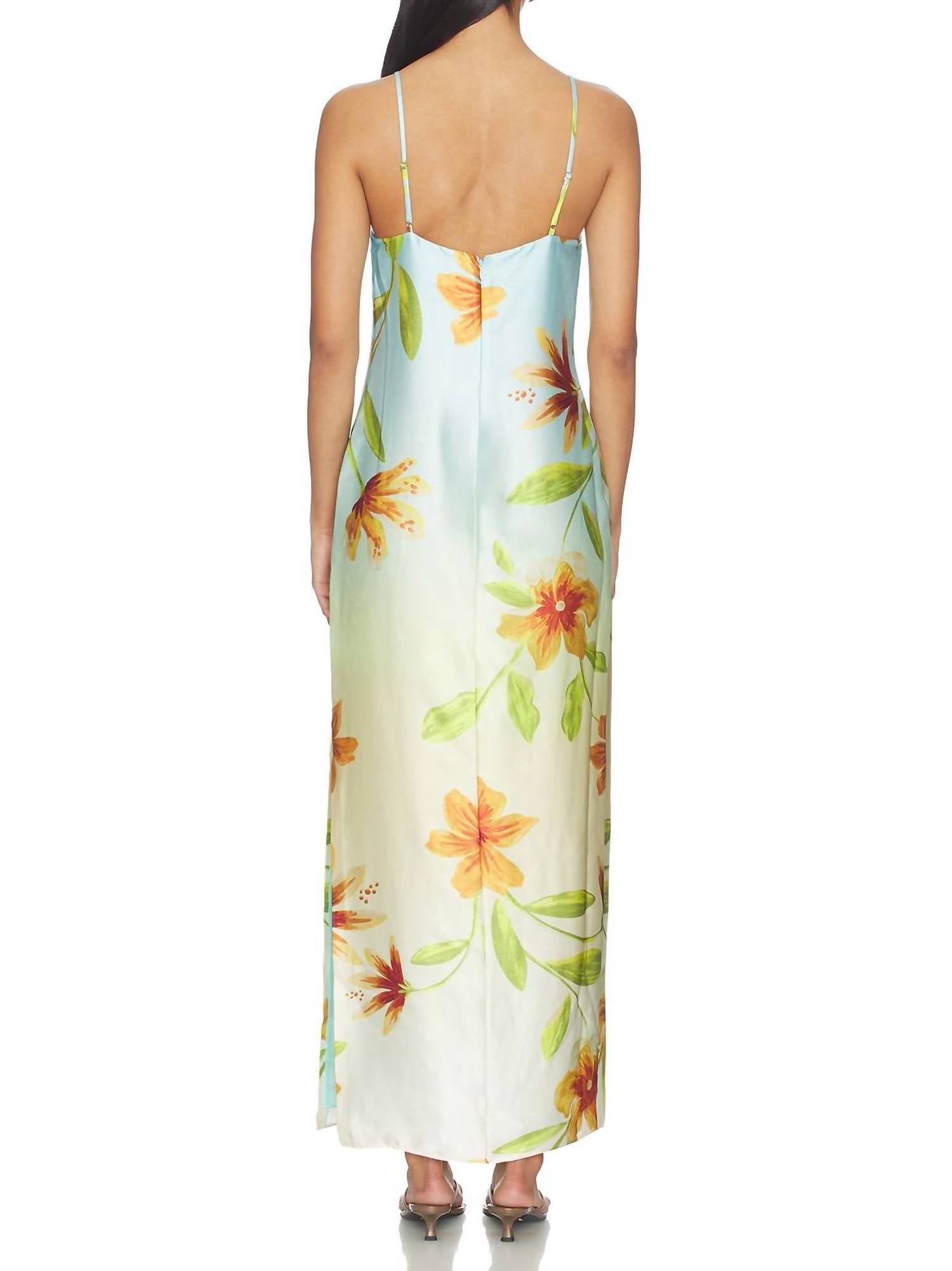 Milly - Lily Floral Satin Dress