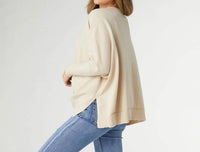 Coco + Carmen - Rila Fine Gauge V-neck Sweater With Side Slit