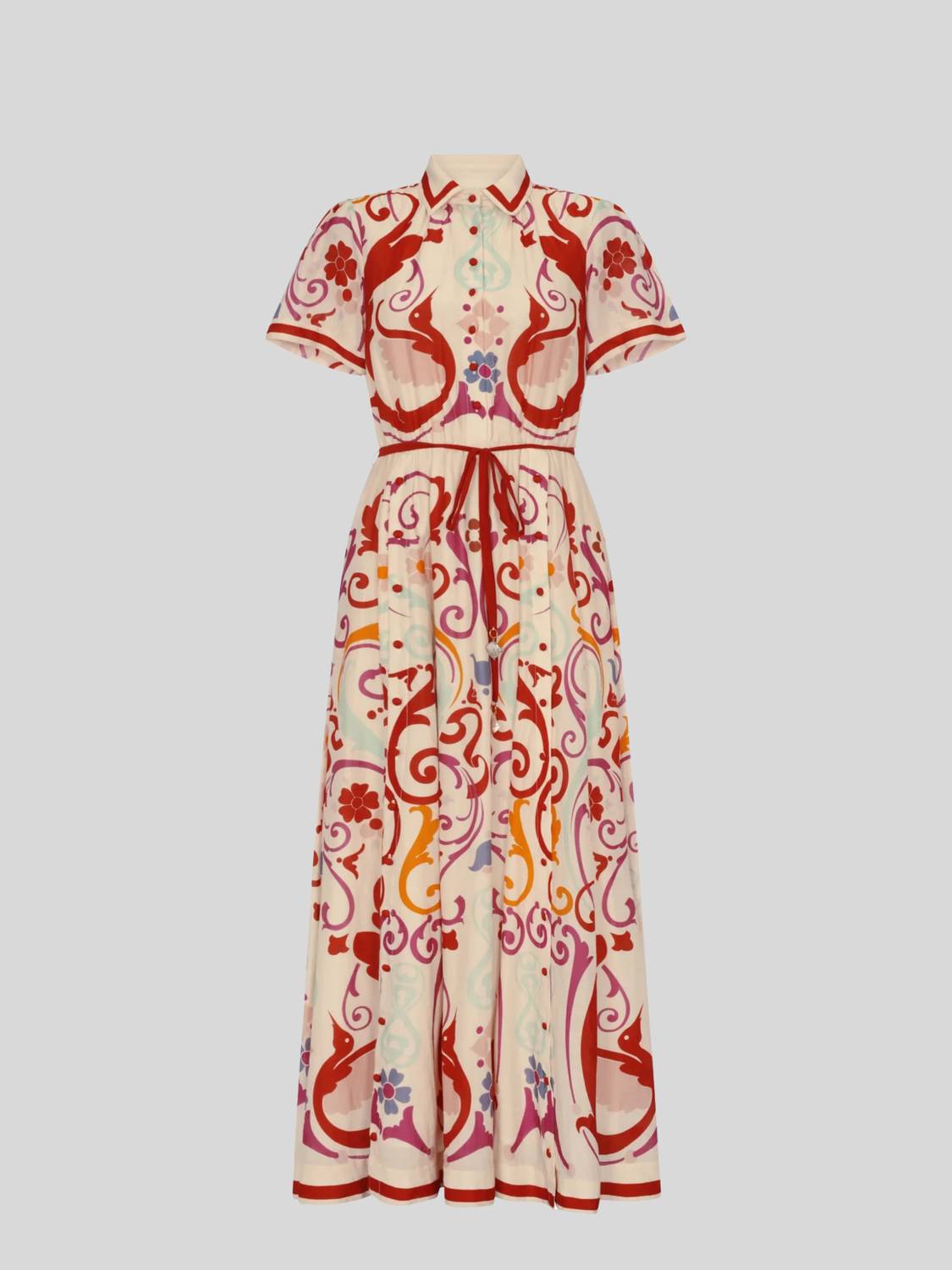 Carolina K - Elisetta Short Sleeve Midi Dress
