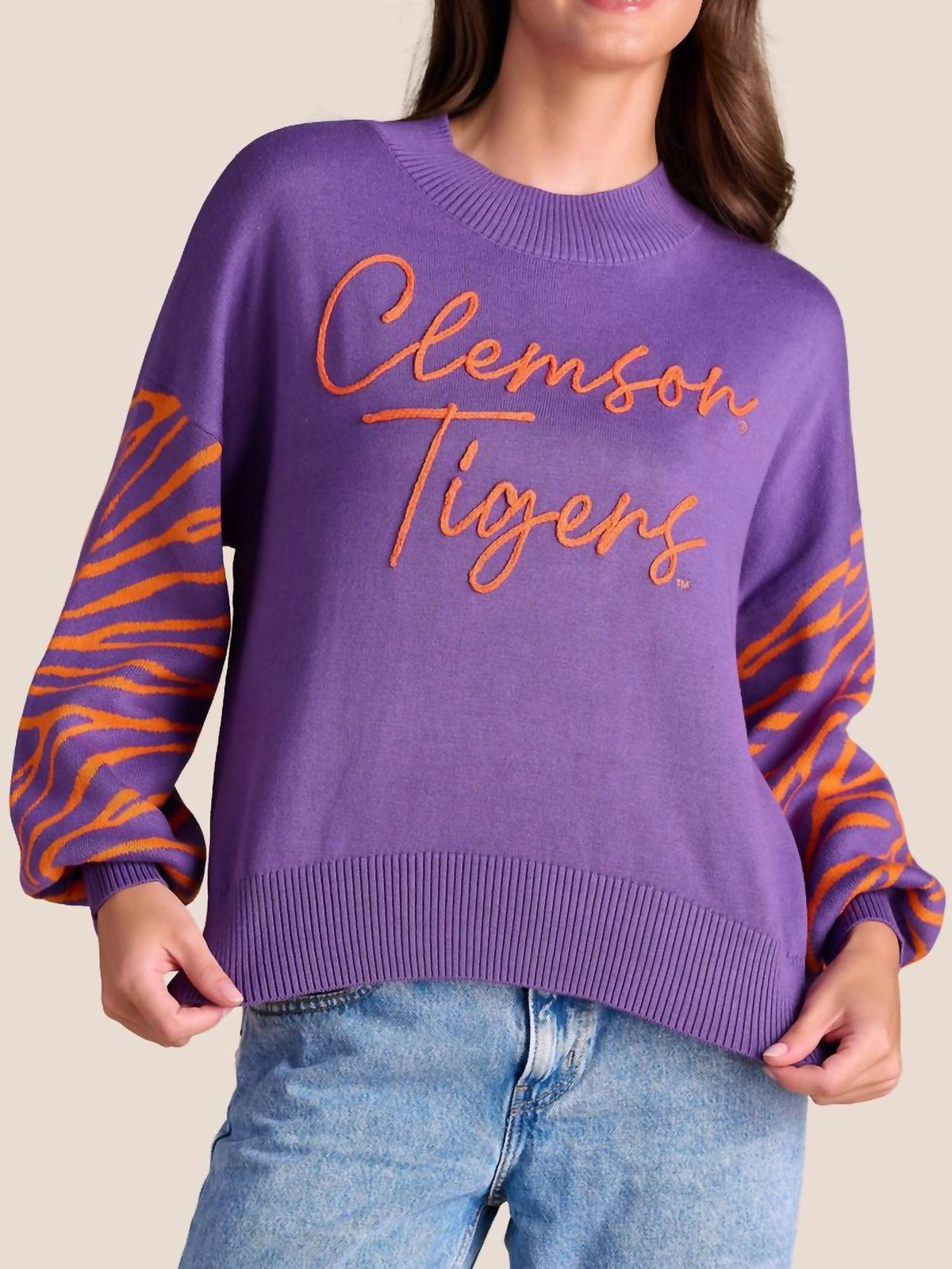 Stewart Simmons - Clemson Merit Mock Neck Sweater