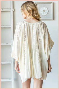 Oli & Hali - Washed Lace Tunic Top