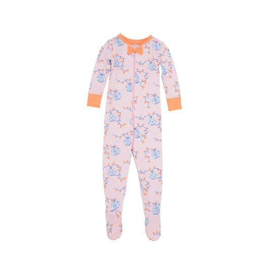 The Beaufort Bonnet Company - Girl's Noelle's Night Night Footed Onesie
