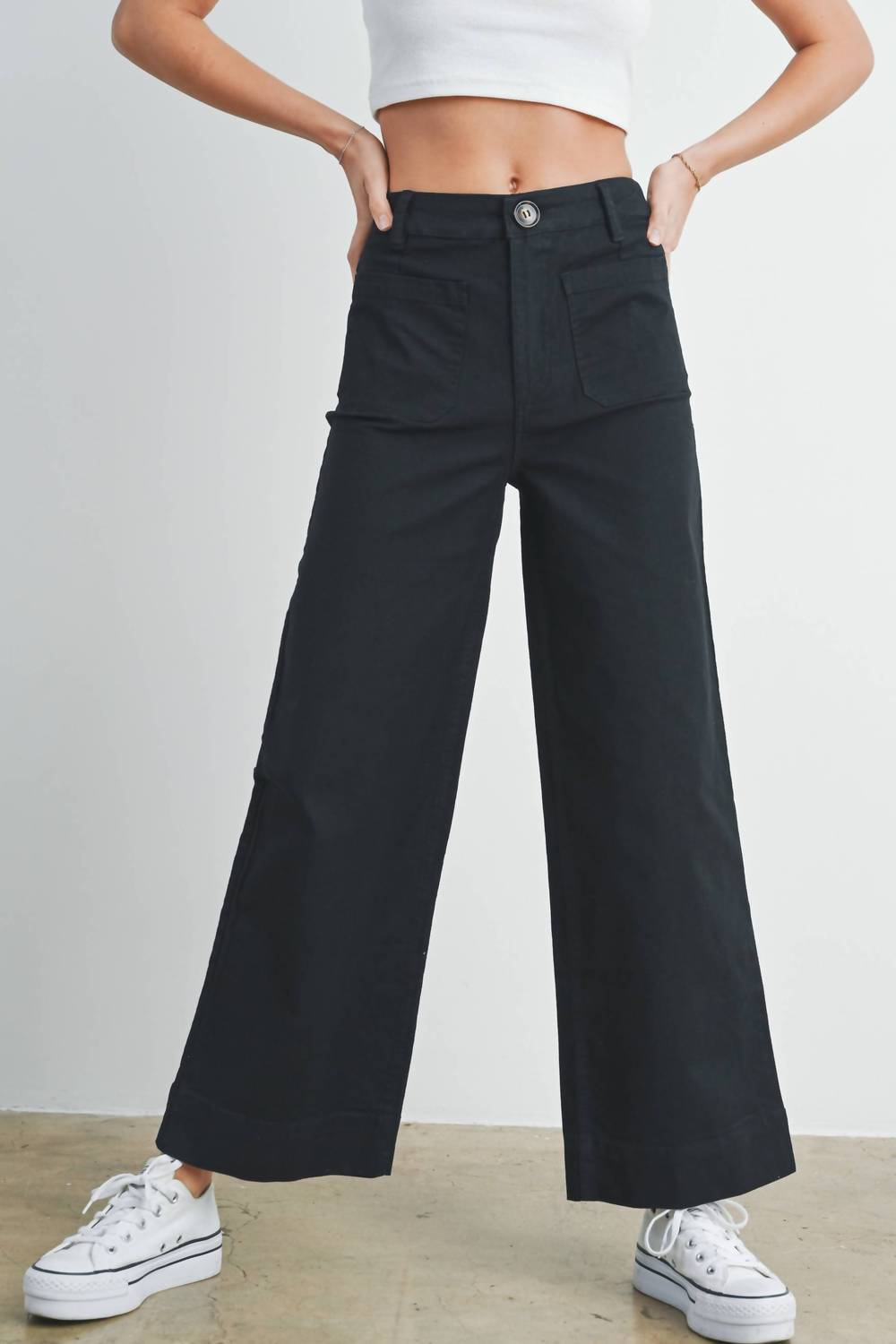 Buttermelon - Wide Leg Long Length Jeans