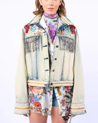 Aratta Country Queen Jacket in washed denim - women's jacket