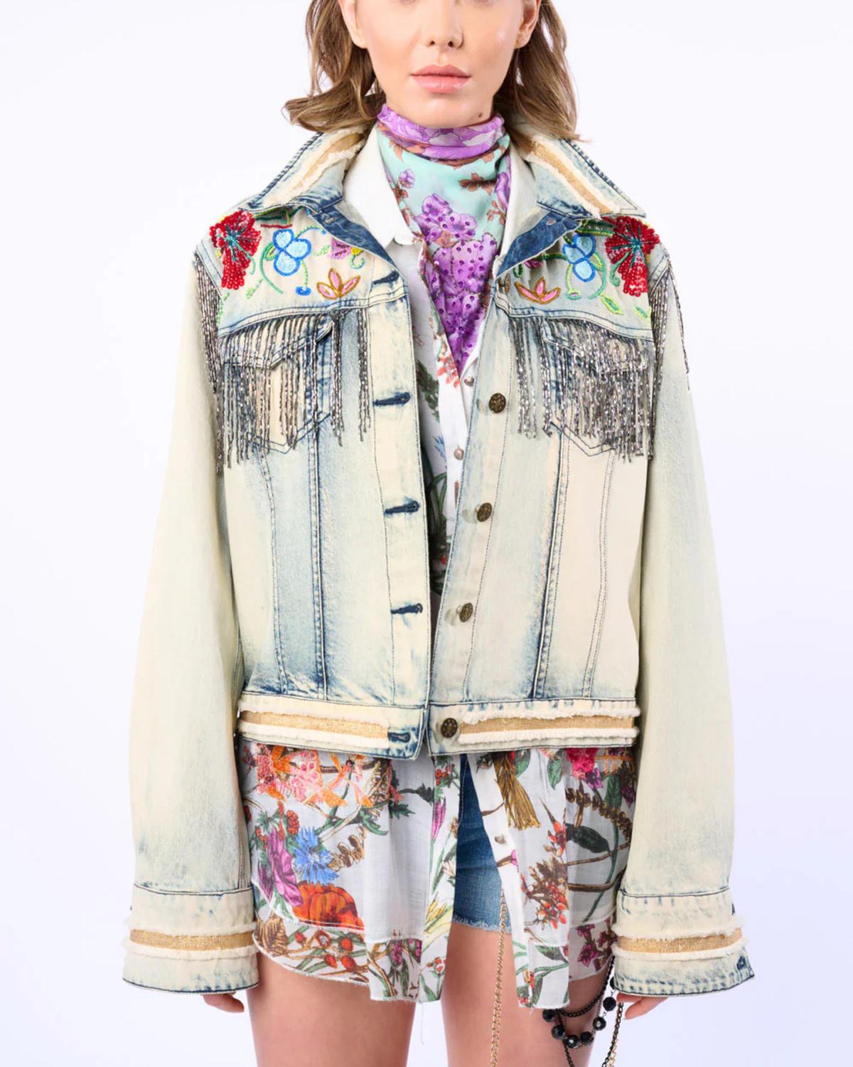 Aratta Country Queen Jacket in washed denim - women's jacket