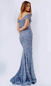 Jovani - Sequined Mermaid Prom Dress