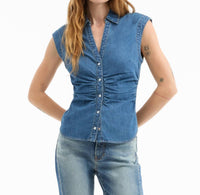 Veronica Beard - Sera Denim Button-down Shirt