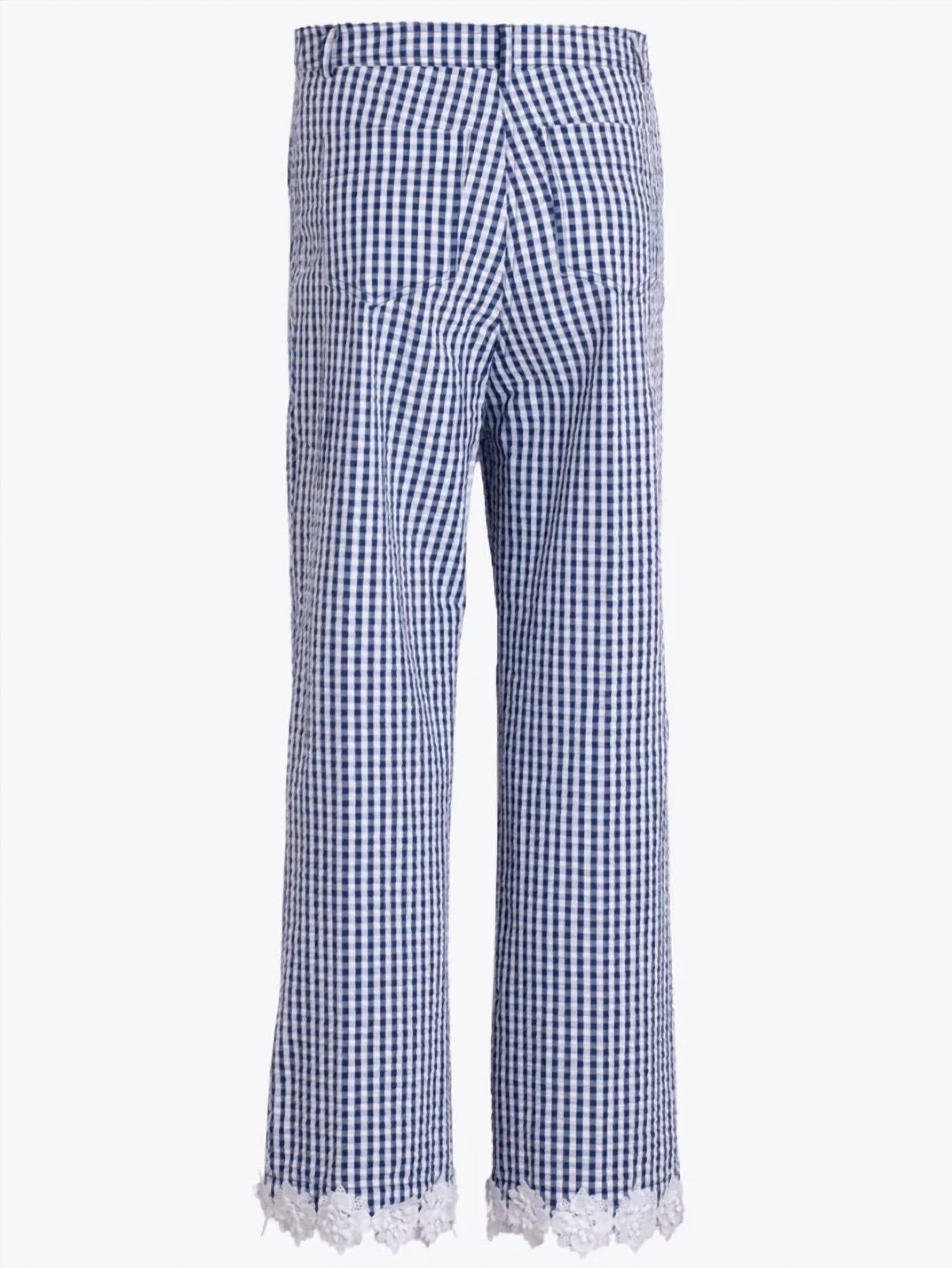 Vilagallo - Gingham Lace Trousers