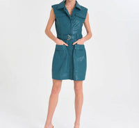 Ciebon - Utility Vegan Leather Dress