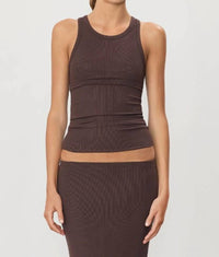 Eterne - High Neck Fitted Tank Top
