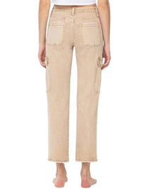Flying Monkey - Monica High Rise Straight Cargo Jeans
