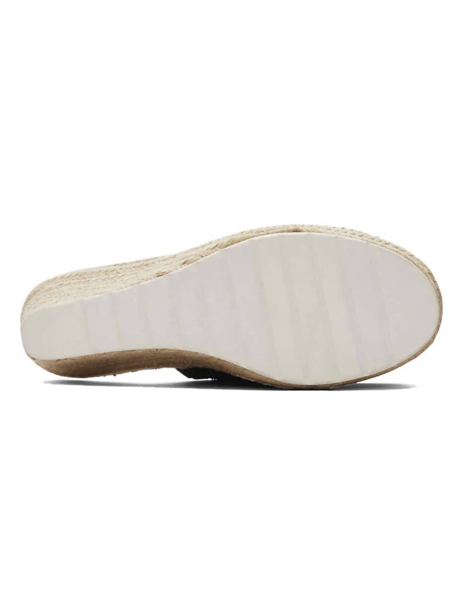 Toms - Women's Monica Mule Slip On Peep Toe Wedge Sandals