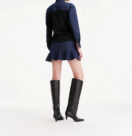 Theo The Label - Women's Demeter Trapunto Hem Skirt