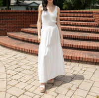 LUMIERE I'm on Vacation Sleeveless Dress in white - women's dress