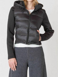 Dex - Mixed Fabric Puffer Jacket