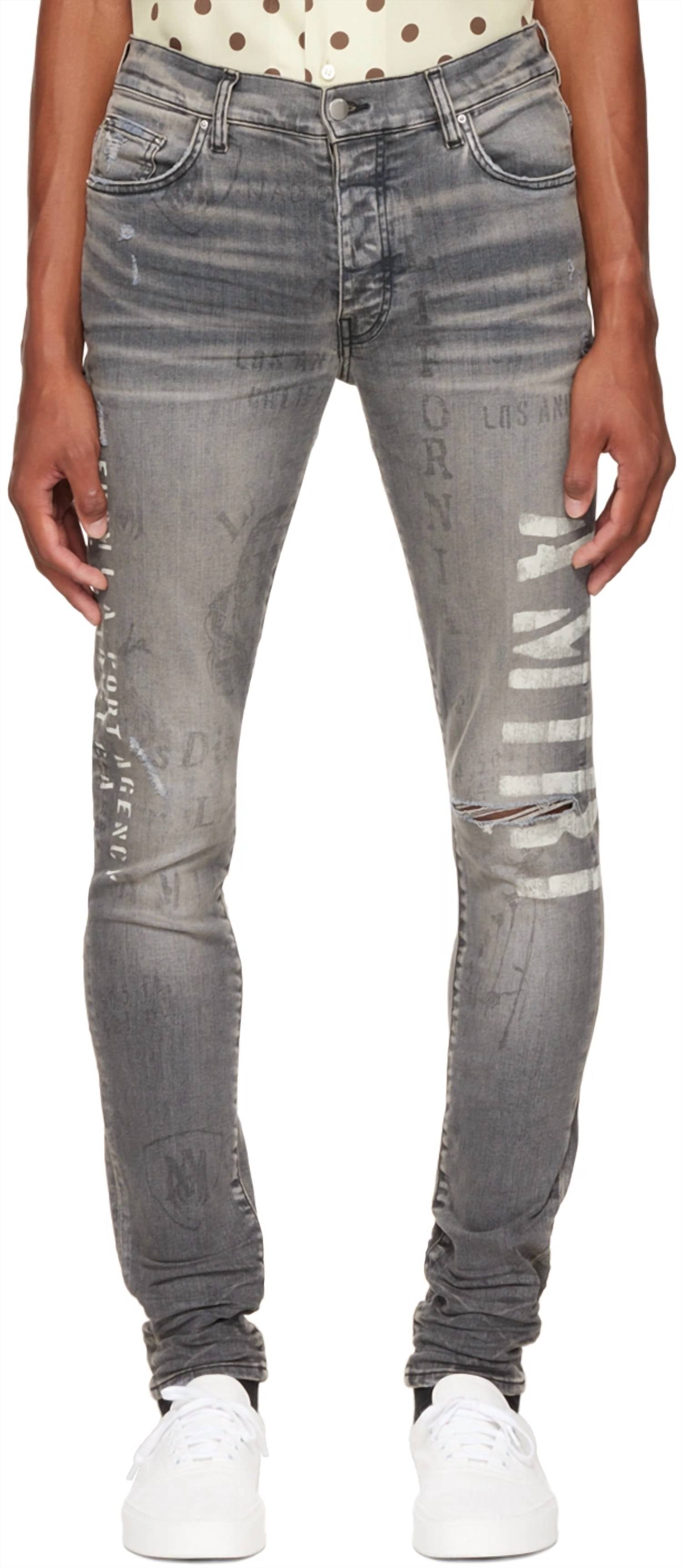 Amiri - Military Stencil Jeans