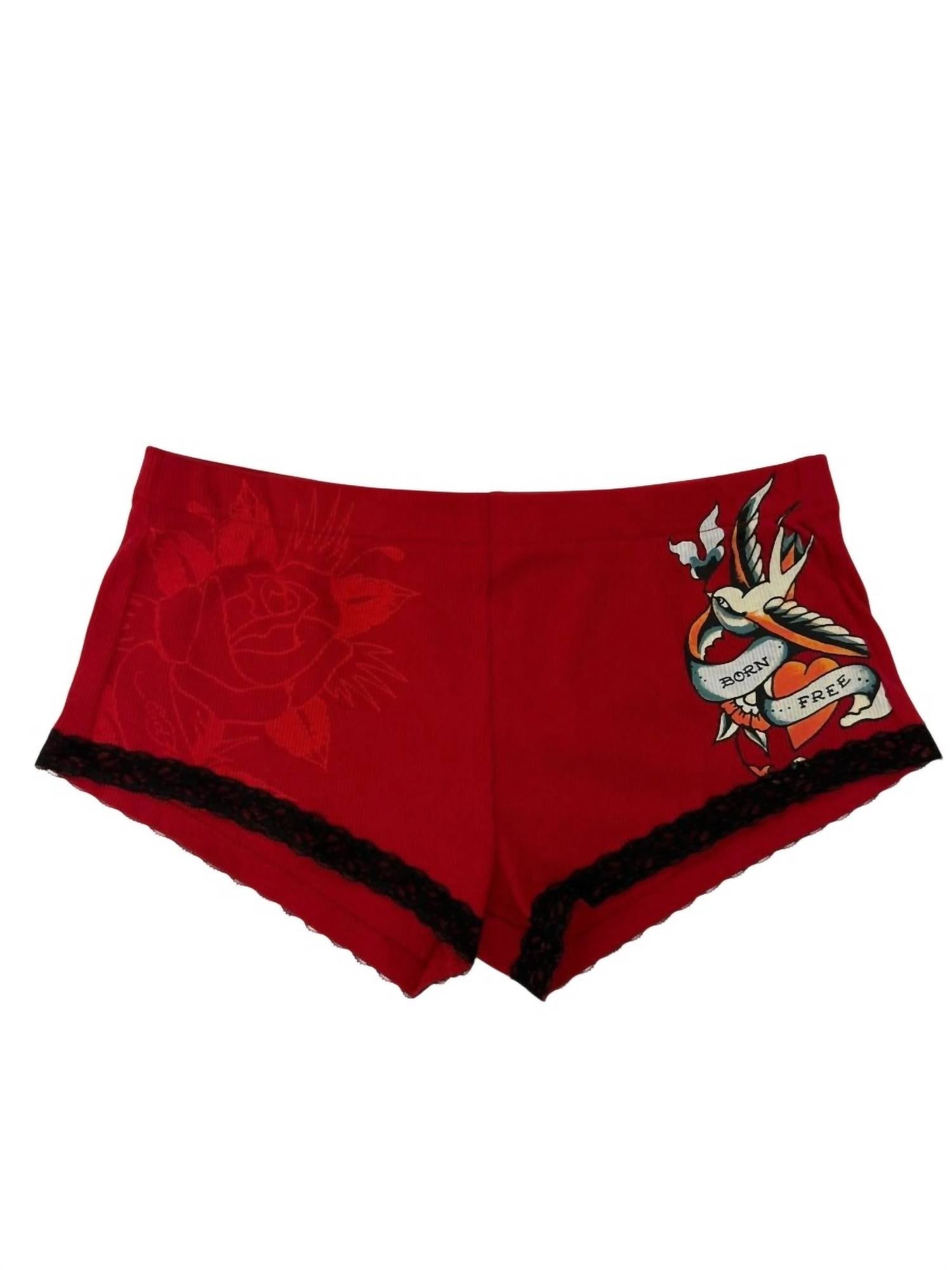 Ed Hardy - Women's Born Free Swallows Cheeky Short