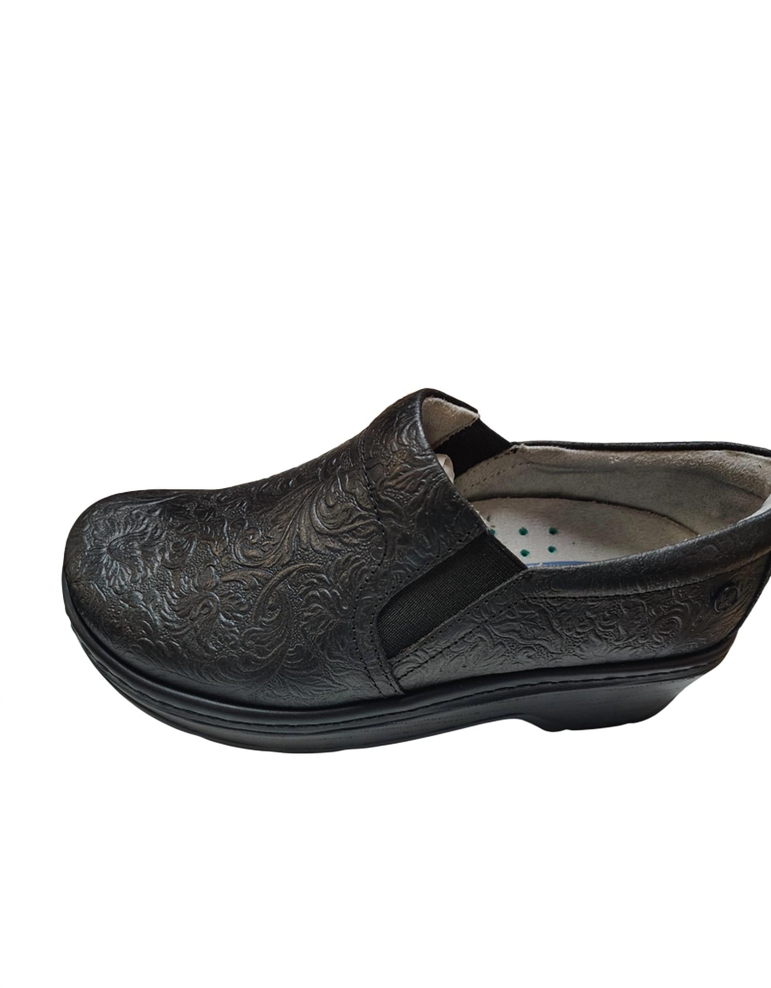 Klogs Footwear - Women's Floral Naples Leather Clog